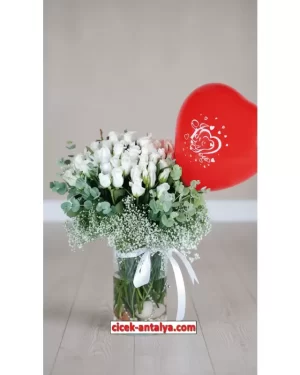 30 BEYAZ GÜL ÜRÜN KODU CV27