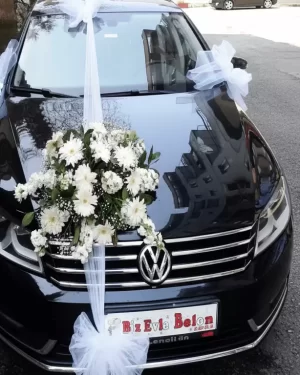 Antalya Çelenk - Antalya Çiçekçi-Küresel Çiçekçilik | Çiçekçi Antalya Gelin Arabası Süsleme Konyaaltı Modeli Gas09